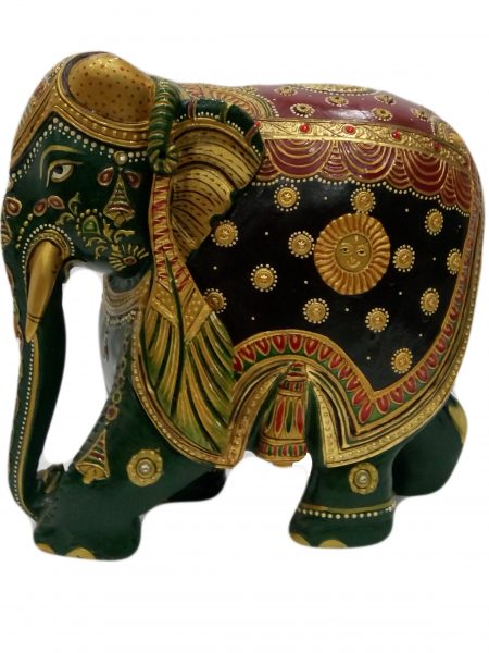 Colourful Elephant with Gemstones